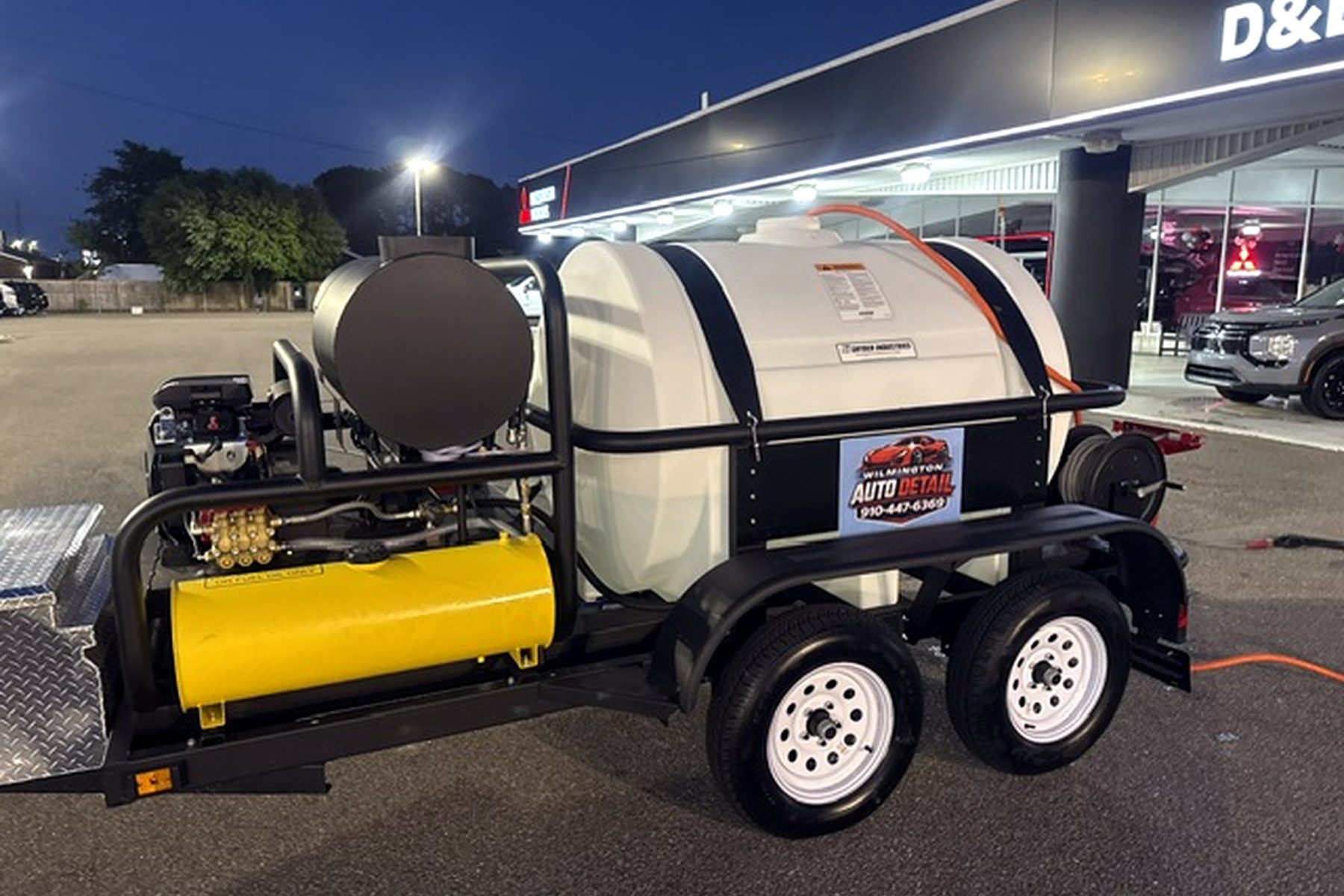 Vehicle pressure washing